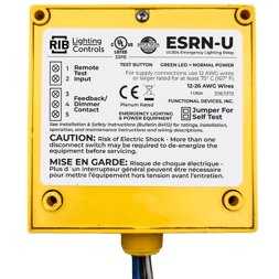 An image of the ESRN-U UL924 relay for lighting controls, produced by Functional Devices.