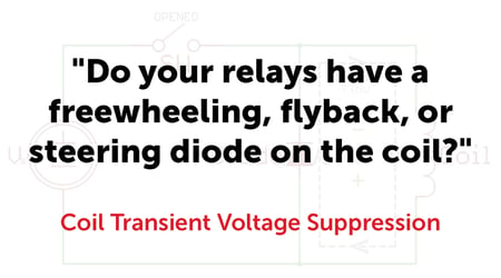 Coil Transient Voltage Suppression